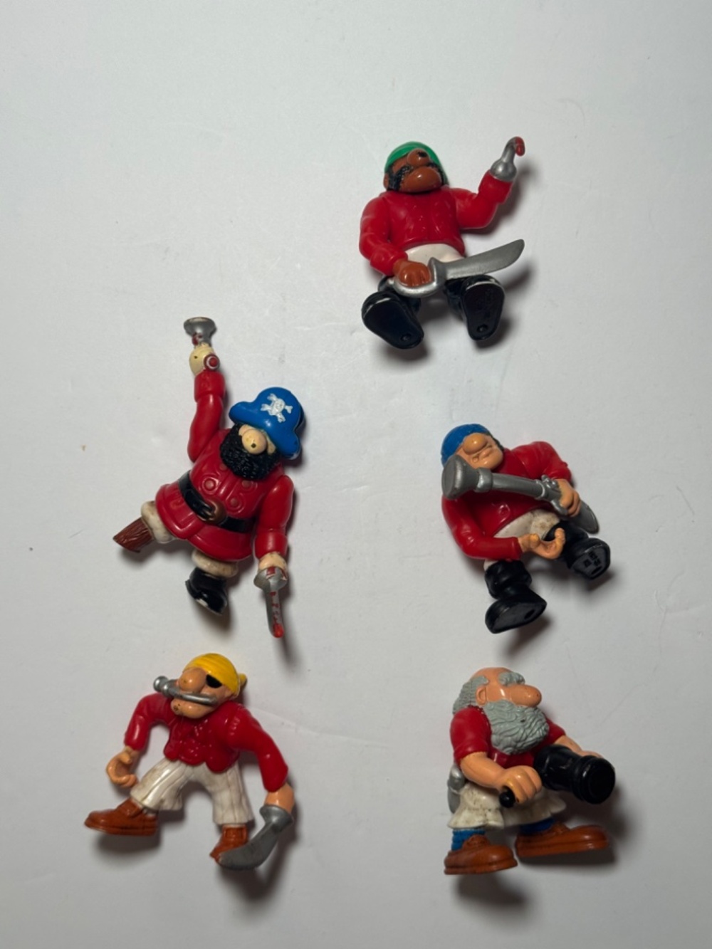 Vintage Fisher Price Great Adventures Pirate Ship Figures Lot of 5 1994 1995 - Picture 2 of 3